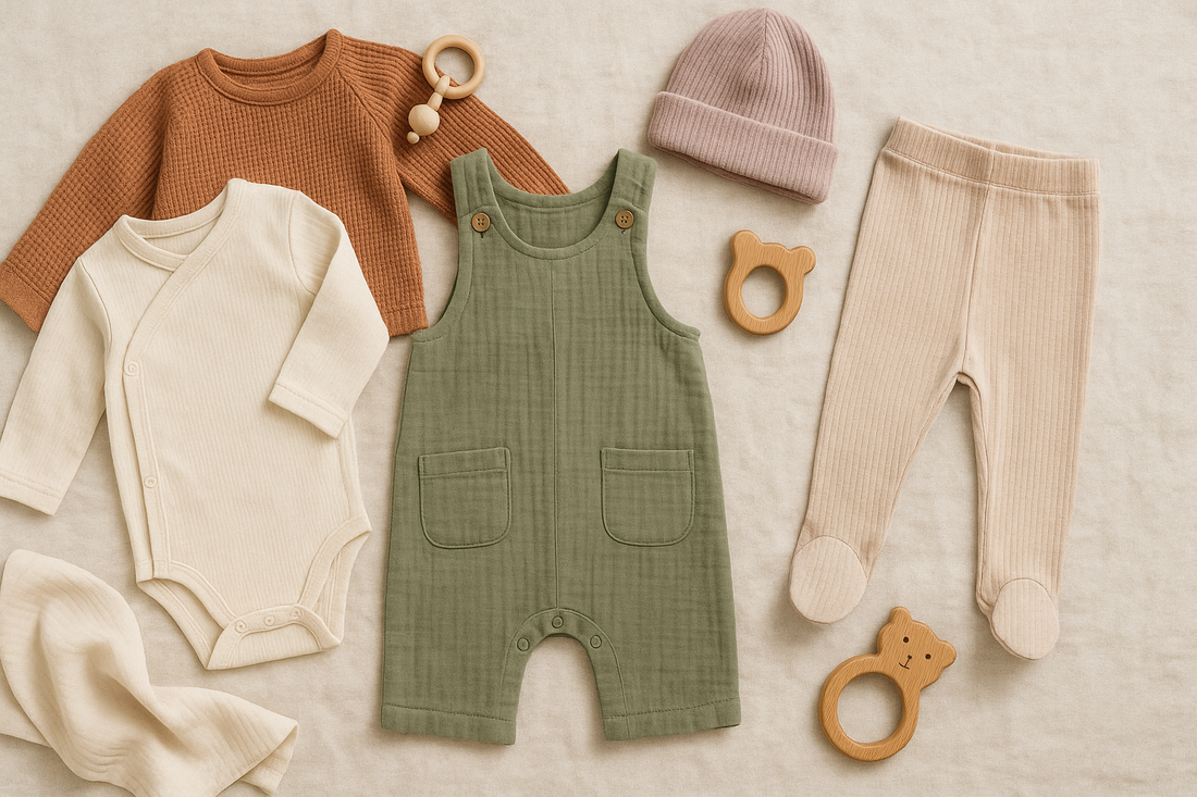 Tendencias de moda bebé 2025: colores, tejidos y estilo gender-neutral