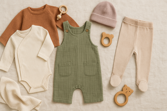 Tendencias de moda bebé 2025: colores, tejidos y estilo gender-neutral