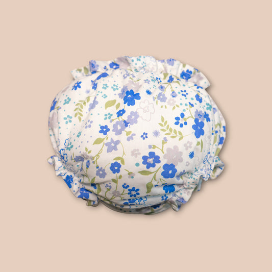 Ranita con florecillas azules