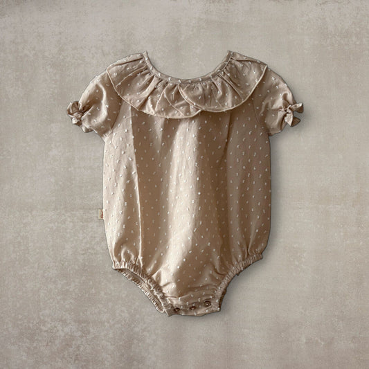 Camisa body plumeti. Camel-Beige