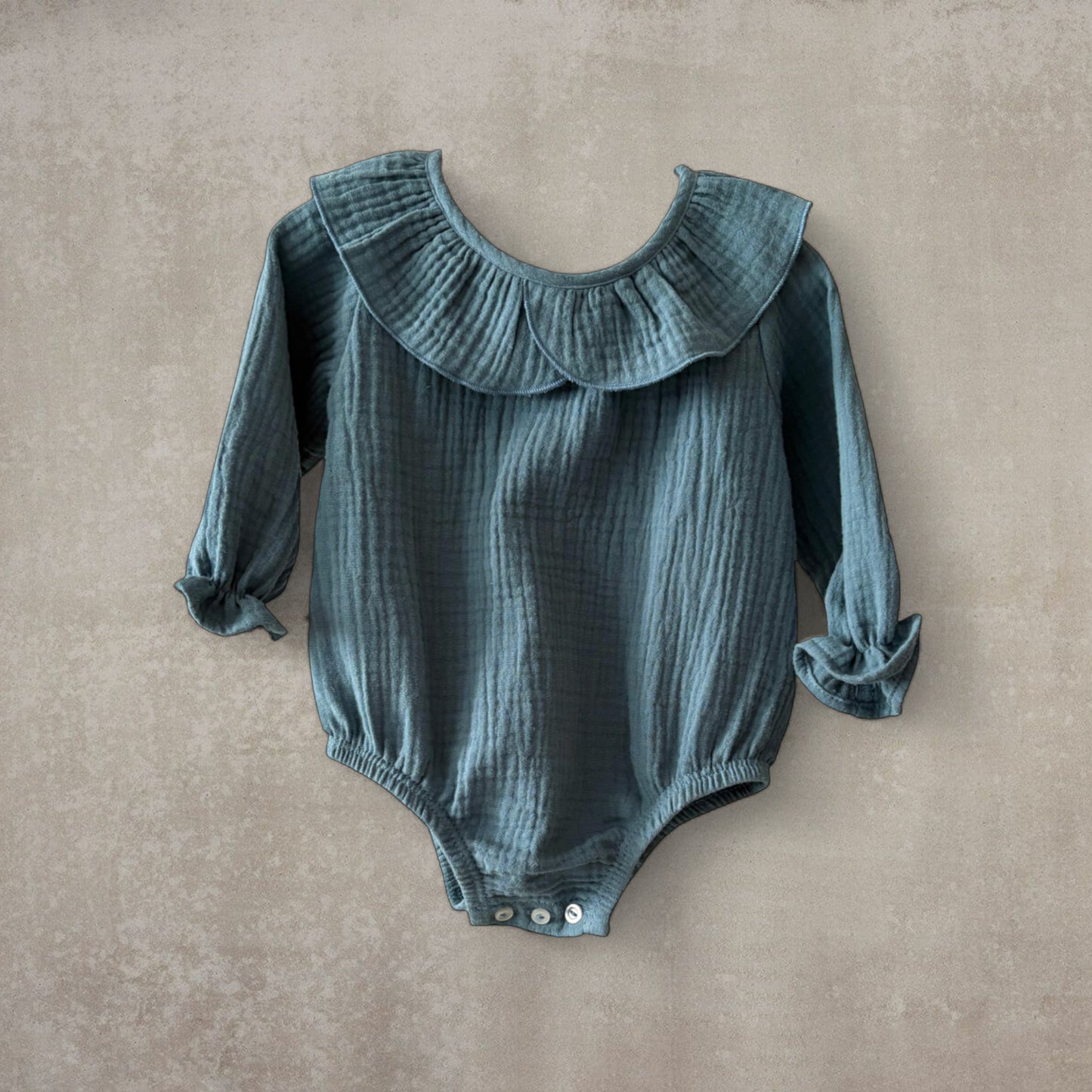 Camisa-Body de Muselina 100% Algodón - Lisos o Estampado Conejitos