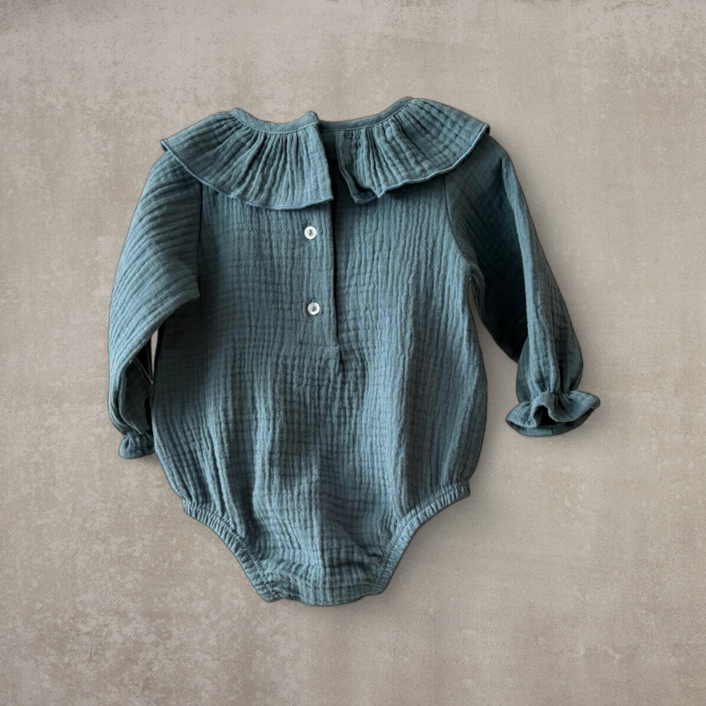 Camisa-Body de Muselina 100% Algodón - Lisos o Estampado Conejitos