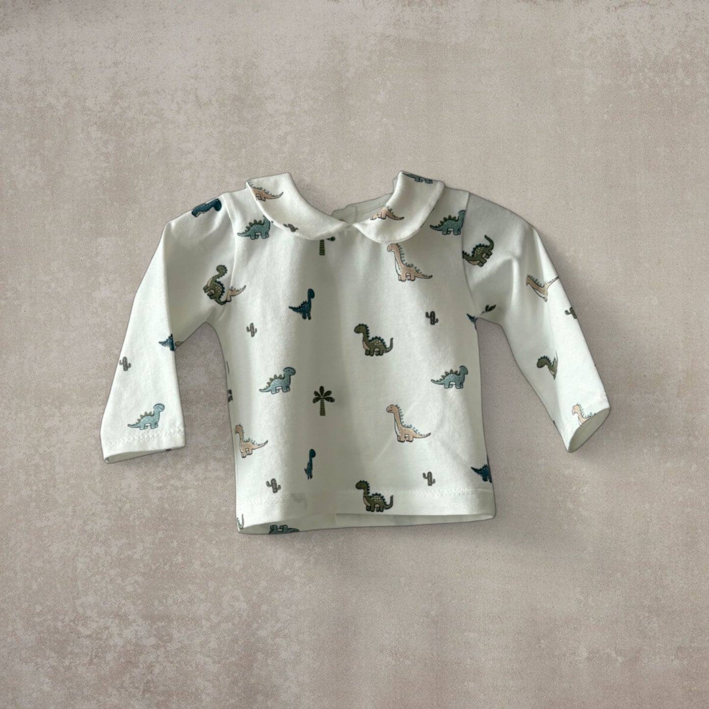 Pijama Dos Piezas de Algodón Elástico - Estampados Divertidos (Dinosaurios / Espacio)