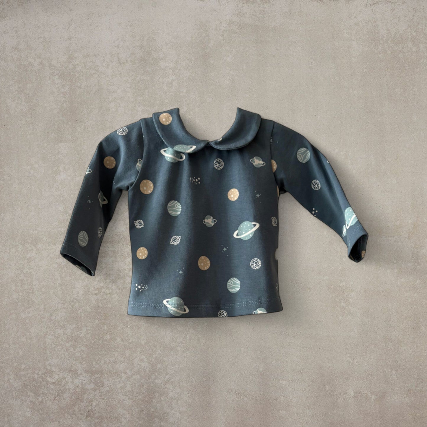 Pijama Dos Piezas de Algodón Elástico - Estampados Divertidos (Dinosaurios / Espacio)