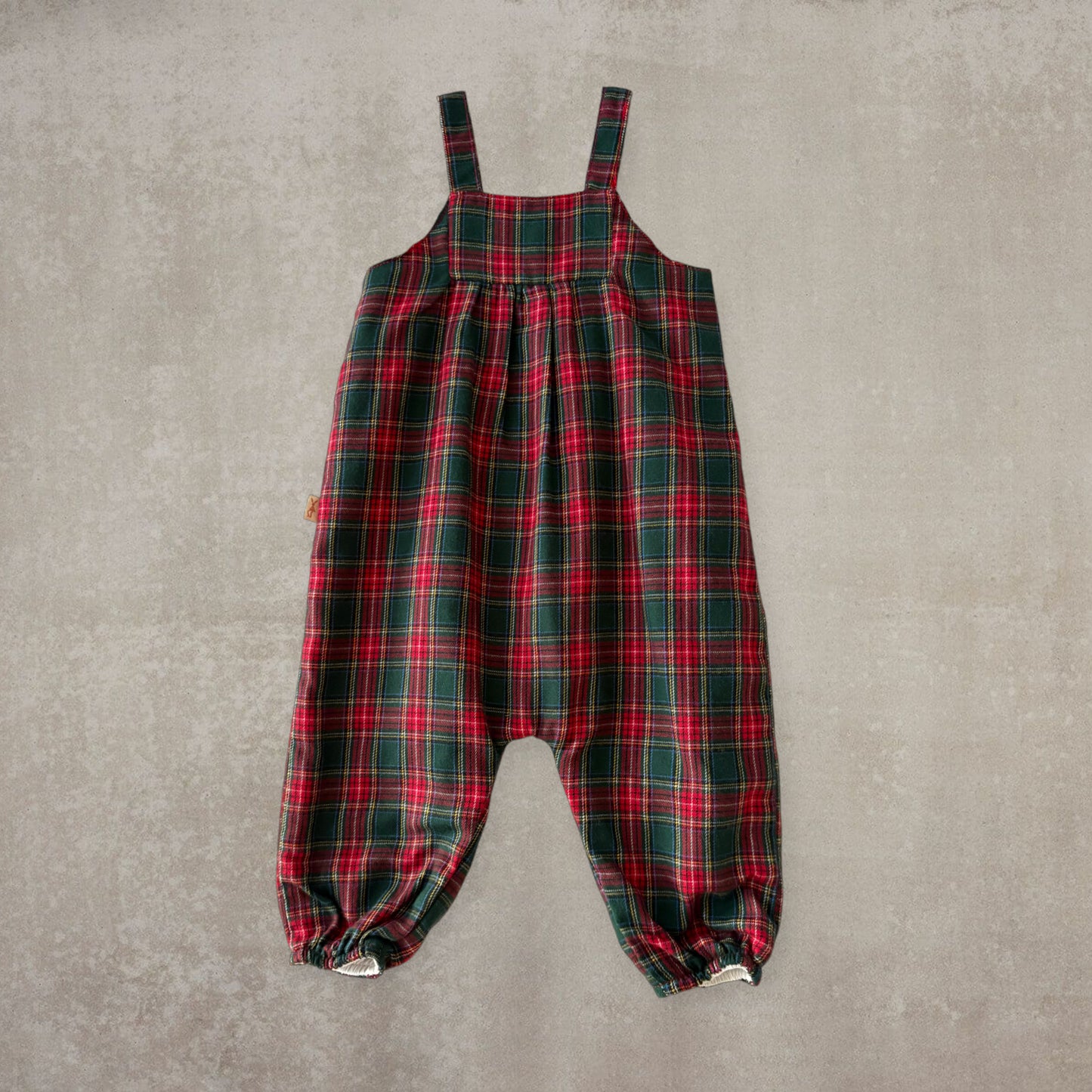 Peto Largo con Tirantes - Clásico Rojo y Verde