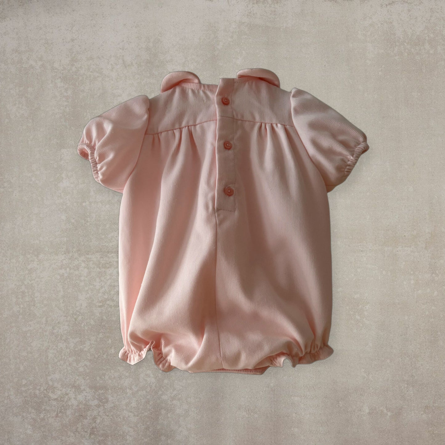Ranita de Piqué con Cuello Bobo y Manga Farol - Rosa