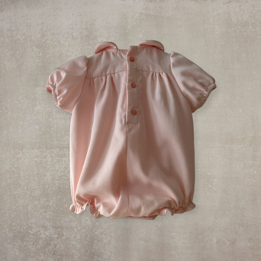 Ranita de Piqué con Cuello Bobo y Manga Farol - Rosa